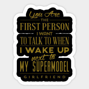 Model Girlfriend Sticker